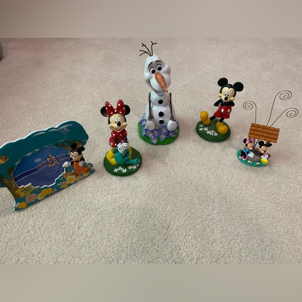 Disney Mickey and Minnie Picture Frame and Decor Lot